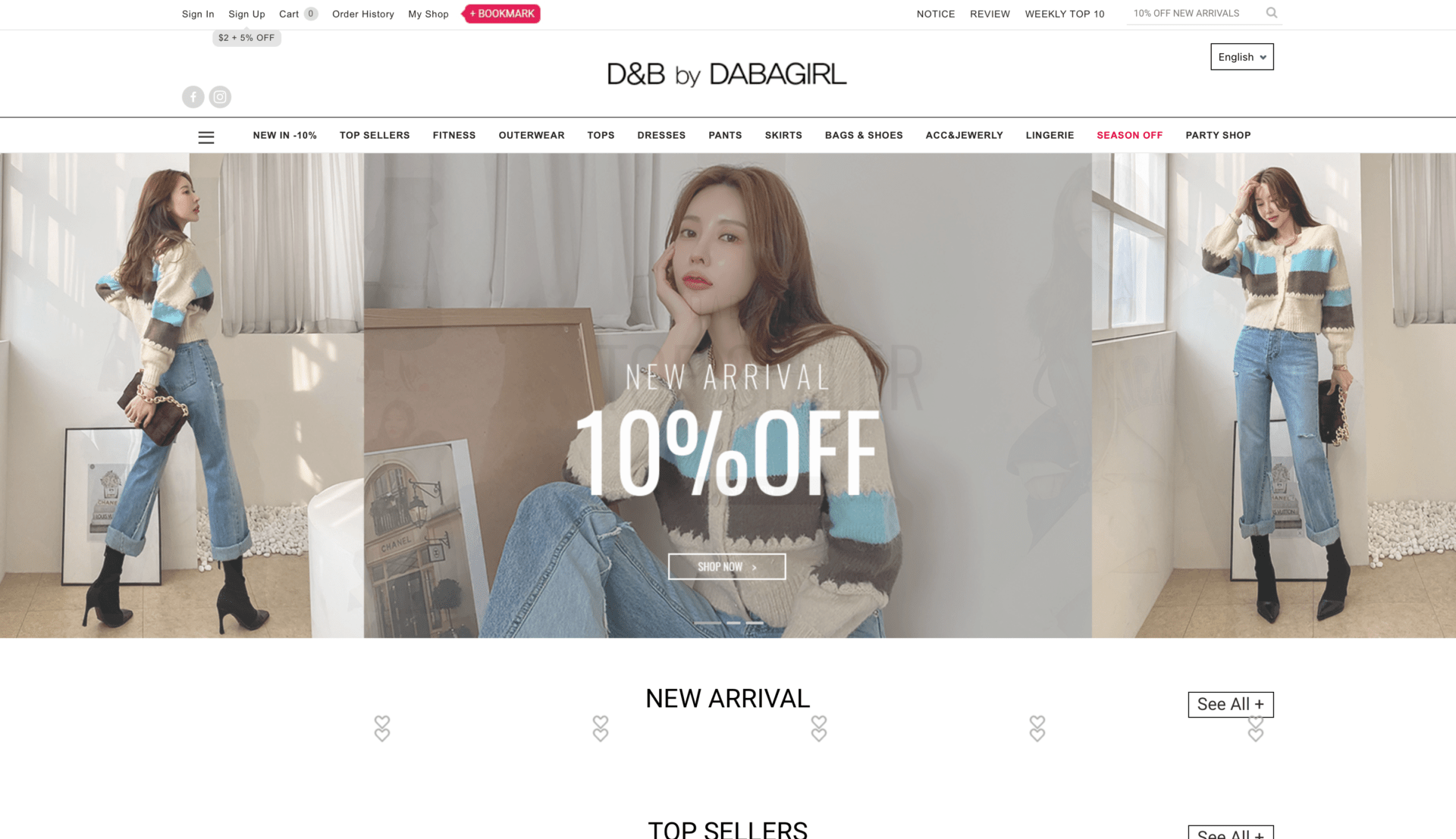 top korean online shop